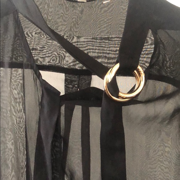 Sexy BALMAIN button down black shirt - Picture 2 of 4